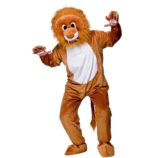 Leeuwen pak mascotte