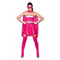 Super sexy Hero jurkje in roze en zilver