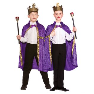 Koningsmantel  paars voor kinderen