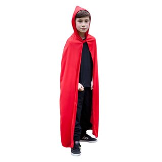 Lange rode cape voor kinderen