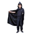 Lange zwarte cape voor kinderen