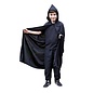 Lange zwarte cape voor kinderen