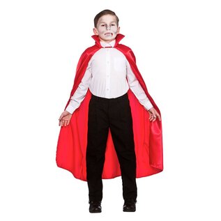Rode cape met kraag voor kinderen