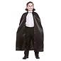Zwarte cape voor kinderen deluxe