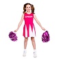 Cheerleader jurk wit roze