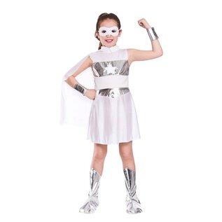 Super Hero jurkje in wit