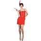 Sexy Showtime Flapper jurkje in rood