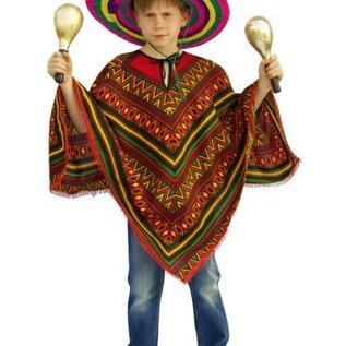 Mooie Mexicaanse poncho voor kinderen