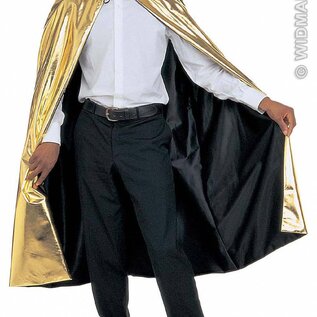 Carnavalskleding Luxe goud/zwarte 2-zijdige cape
