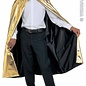 Carnavalskleding Luxe goud/zwarte 2-zijdige cape