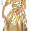 Carnavalspak kinderen: Gouden dame