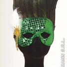 Carnavals-accessoires: Parijs pailetten masker, in diverse kleuren