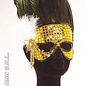 Carnavals-accessoires: Parijs pailetten masker, in diverse kleuren