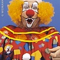 Carnavals-accessoires: Luxe kale kop clownmasker met haar aan zijkant