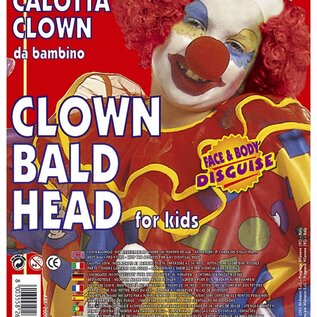 Carnavals-accessoires: Kale kop clown voor kinderen (latex)