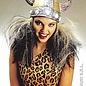 Carnavals-accessoires: Vikinghelm vrouw met ruige haren