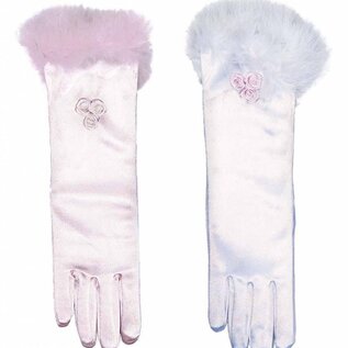 Feestartikelen: Lange kinderhandschoenen glamourgirl