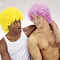 Carnavalskleding: Fluor maxi krulpruik