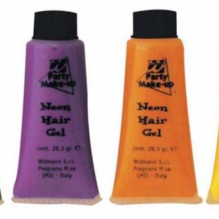 Carnavals make up: Haargel kleur met kam