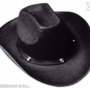 Carnavalshoed: Cowboy hoed met knoppen, vilt