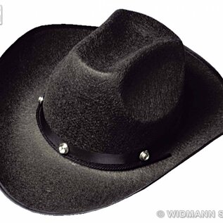 Carnavalshoed: Cowboy hoed met knoppen, vilt