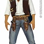 Carnavalshoed: Cowboy hoed met knoppen, vilt