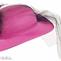 Carnavalsartikelen Koningin Beatrix hoedje met decoratie van vilt