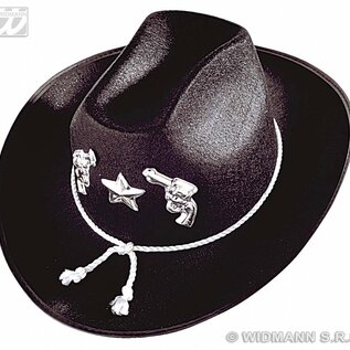 Carnavalsartikelen: Cowboyhoed met decoratie