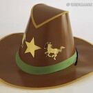 Carnavalsartikelen: Cowboy hoedje van karton