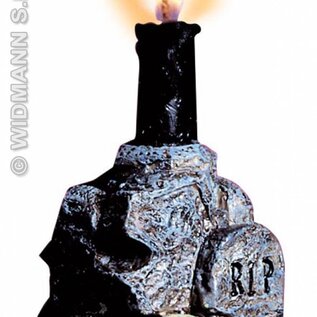 Themafeest Halloween: Set van halloweenkandelaar met 2 kaarsen