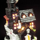 Themafeest Halloween: Theelicht glitter decoratie halloween, kasteel