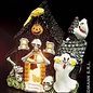 Themafeest Halloween: Theelicht glitter decoratie halloween, lantaarn