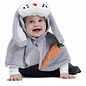 Feestkleding kinderen: Grijze Bunny-cape voor baby's