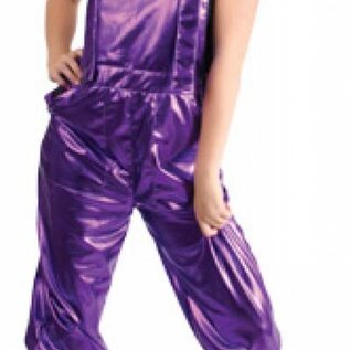 Carnavalskleding: Metallic kleurige tuinbroeken