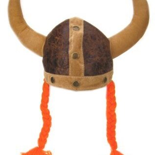 Feesthoeden: Pluche Vikinghoed