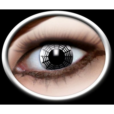 Spinnenweb contactlenzen voor Halloween heksen