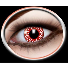 Halloweenaccessoires: Contactlens bloeddoorlopen oog