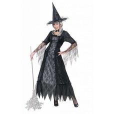 Halloweenkleding spiderweb heks