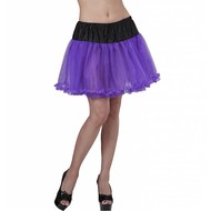 Halloweenaccessoires petticoat zwart/paars