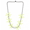 Halloweenaccessoires ketting spinnen lichtgevend in donker 60cm