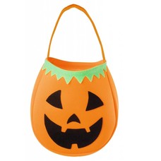 Halloweenaccessoires handtasje pompoen