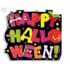 Halloweenaccessoires wanddecoratie happy halloween