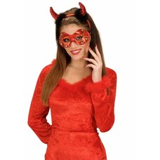 Halloweenaccessoires oogmasker metalic juwelen