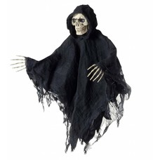 Horroraccessoires: Hangdeco Schedel met gewaad en handen 80 cm