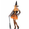 Halloweenkleding kleurige heksenjurkjes