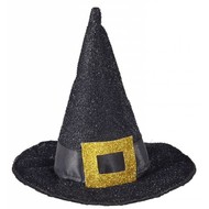 Halloweenaccessoires mini heksenhoed