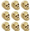 Halloweenaccessoires set van 9 schedels in een zak