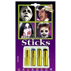 Halloweenaccessoires 4 jumbo aqua halloween sticks