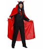 Halloweenaccessoires rode cape fluweel 145cm