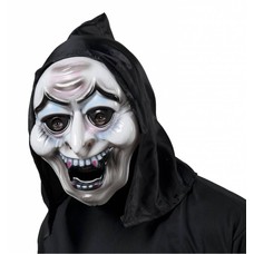 Halloweenaccessoires pvc heksenmasker met kap